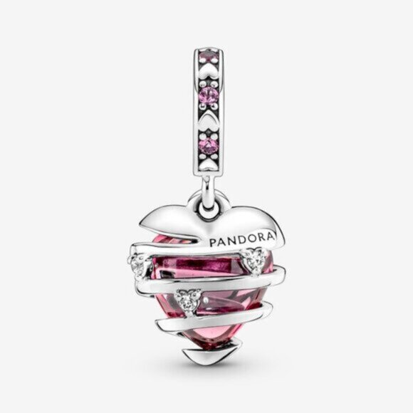 🌺Pandora Love Confession Heart Spiral Charm - Picture 3 of 3